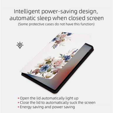 Till iPad Pro 11 (2024) Fodral Flip Stativ Smart Surfplattefodral - Peony
