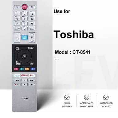 TV fjärrkontroll Ersättning för CT-8541 För TOSHIBA Smart TV