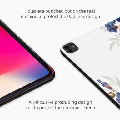 Till iPad Pro 11 (2024) Fodral Flip Stativ Smart Surfplattefodral - Peony
