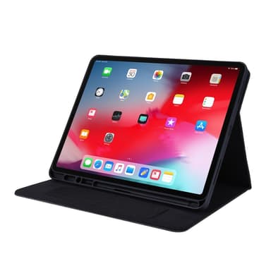Till iPad Air 13 (2024) Vikbart fodral korthållare Tygtextur - Svart