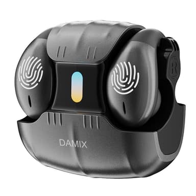 DAMIX Bluetooth 5.5 hörlurar Fingerprint Touch Clip-On trådlösa