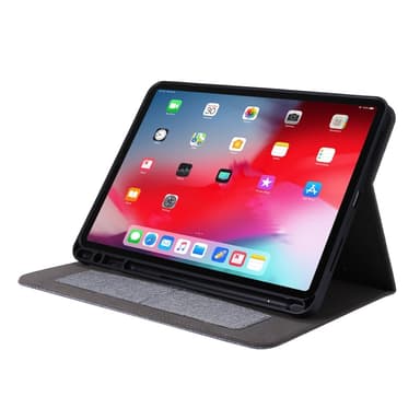 Till iPad Air 13 (2024) Vikbart fodral korthållare Tygtextur - Grå