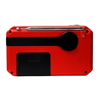 AM FM Radio Solar Laddning Handvev LED-Ficklampa PowerBank