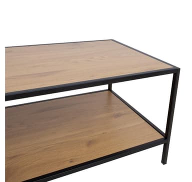 Soffbord HEDVIG 100x50xH40cm, ask/svart
