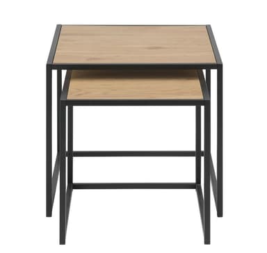 Soffbord 2st SEAFORD 40x40xH40cm, 50x50xH45cm, ek