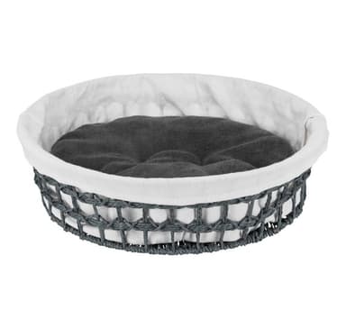 Hundkorg Feira 45 cm, mörkgrå/natur