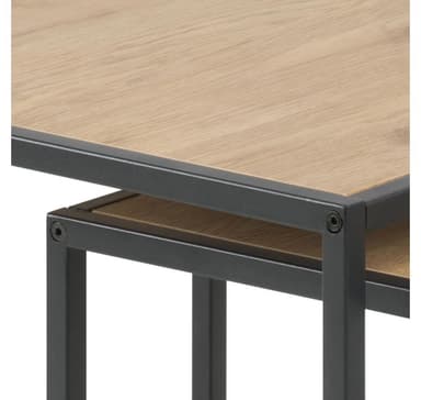 Soffbord 2st SEAFORD 40x40xH40cm, 50x50xH45cm, ek