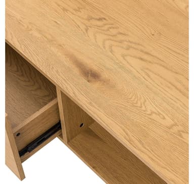Soffbord SACHA 120x60xH35cm, melamin med ekbark