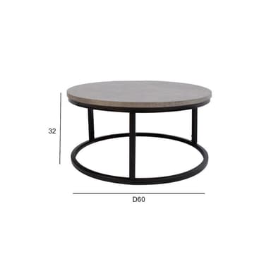 Soffbord BRITE D60xH32cm, grått