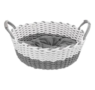 Hundkorg Nabou 55 cm, grå/vit
