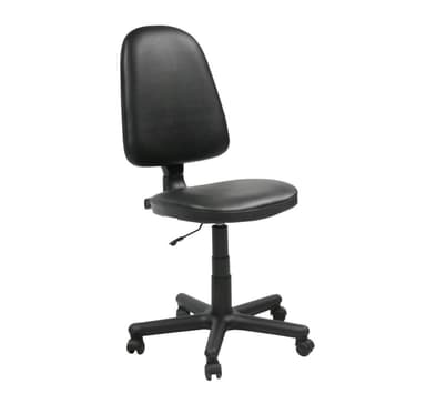 Arbetsstol PRESTIGE svart konstläder