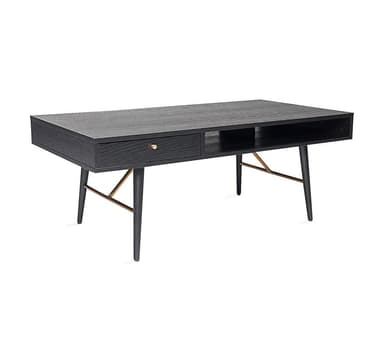 Soffbord LUXEMBOURG 115x60xH45cm, svart