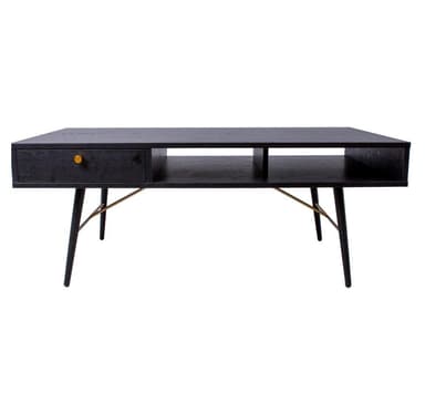 Soffbord LUXEMBOURG 115x60xH45cm, svart
