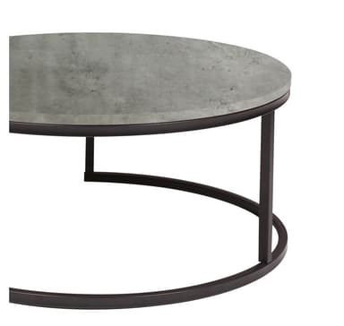 Soffbord BRITU D80xH35cm, grått