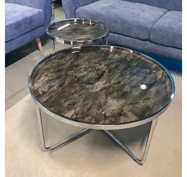 Soffbord ASTOR D80xH40cm grått