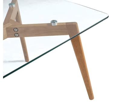Soffbord HELENA 120x60xH45cm, glas