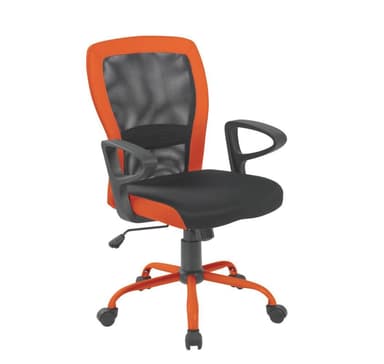 Arbetsstol LENO grå/orange