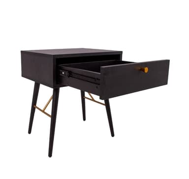 Nattduksbord LUXEMBOURG 45x35xH50cm, svart