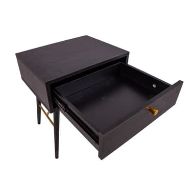 Nattduksbord LUXEMBOURG 45x35xH50cm, svart