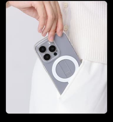 Bärbart MagSafe magnetiskt telefonfodral med stativ för iPhone iPhone