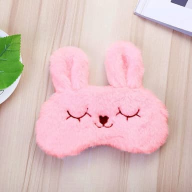 ögonmask sova / Sovmask i söt kanindesign Rosa