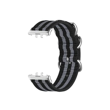 Samsung Fit3 SM-R390 Nylon Canvas Band Svart+grå
