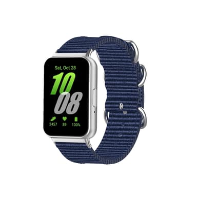 Samsung Fit3 SM-R390 Nylon Canvas Band Blå