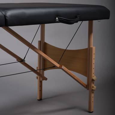 React massagebänk P200, svart