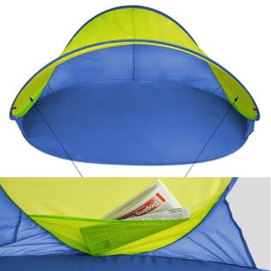 tectake Pop-up tält Jasmin - blå/gul