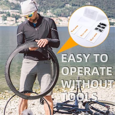 Däckreparationslåda Cykel däck reparation reparera utan lim 3 st