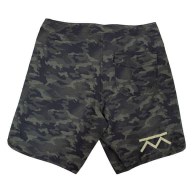 Kraftmark Boardshorts Camo Green Men, Shorts Herr