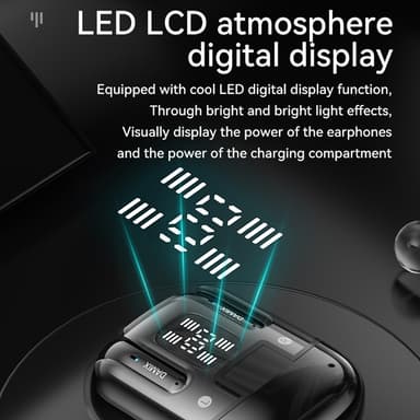 Bluetooth trådlösa hörlurar 4st! brusreducerande headset - Vit
