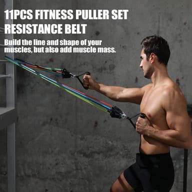 Fitness Puller Resistance Bält Träning resår Gym Bodybuilding