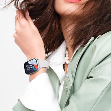 IP67 Vattentät 2,01"" HD Touch Screen Smart Watch Silver