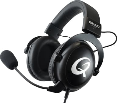QPAD QH91 gamingheadset (svart)