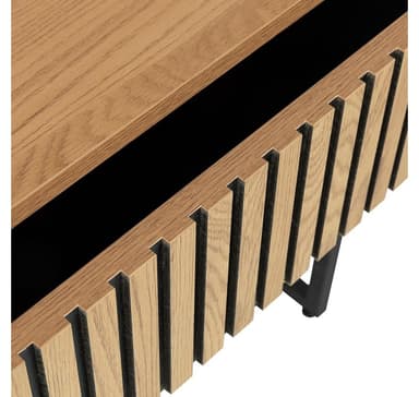 Nattduksbord HAMPTON 50x40xH55cm, melamin med ekbark