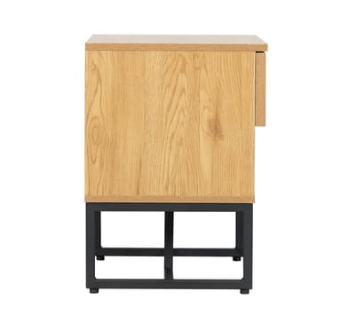 Nattduksbord HAMPTON 50x40xH55cm, melamin med ekbark