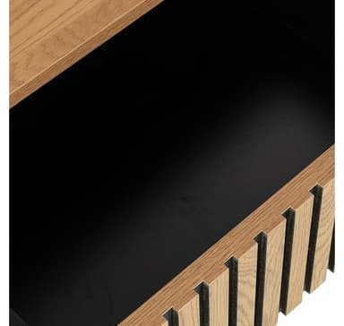 Nattduksbord HAMPTON 50x40xH55cm, melamin med ekbark