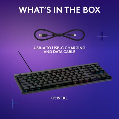 Logitech G G15 TKL tangentbord gaming (tactilt, svart)