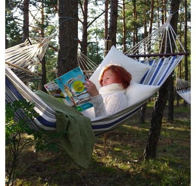 Hängmatta RIINA blårandig
