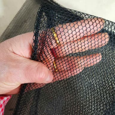 Nätpåsar Dragsko Väska Mesh för förvaring 5 stycken Svart
