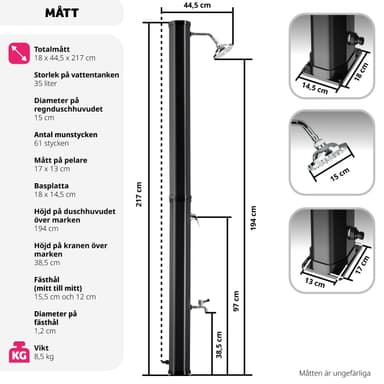 tectake Soldusch Ofanto - svart