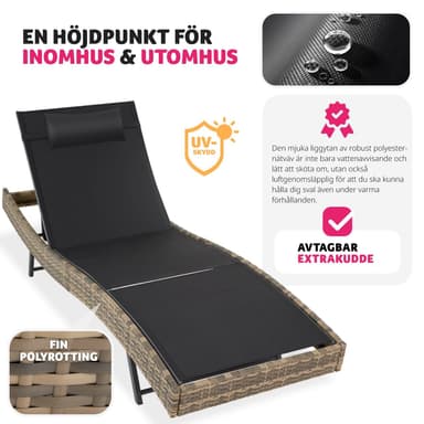 tectake Rotting solstol Moana - natur