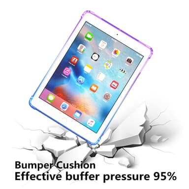 SKALO iPad 10.2 Gradient TPU Skal - Lila-Blå