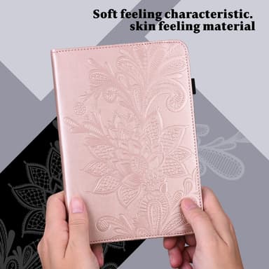 SKALO iPad 10.2 Mandala Fodral - Roséguld