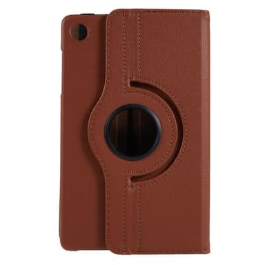 SKALO Lenovo Tab M8 Gen 4 360 Litchi Fodral - Brun