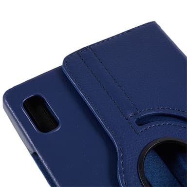 SKALO Lenovo Tab M9 360 Litchi Fodral - Mörkblå