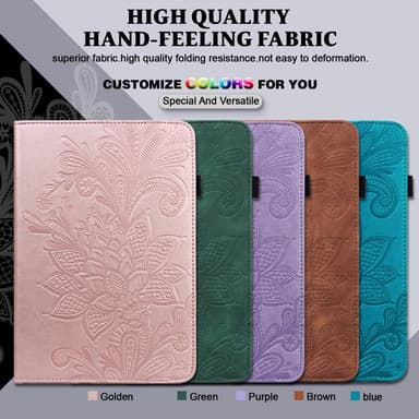 SKALO iPad 10.2 Mandala Fodral - Roséguld