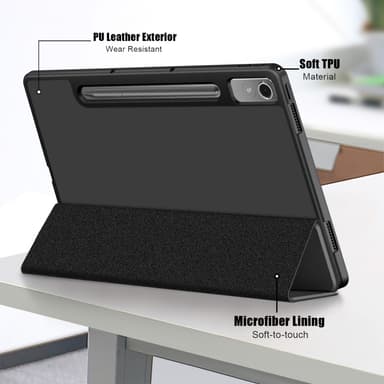 SKALO Lenovo Tab P12 Trifold Fodral - Svart