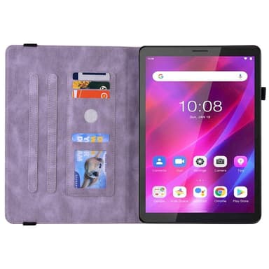 SKALO Lenovo Tab M7 (Gen 3) Mandala Butterfly Fodral - Lila